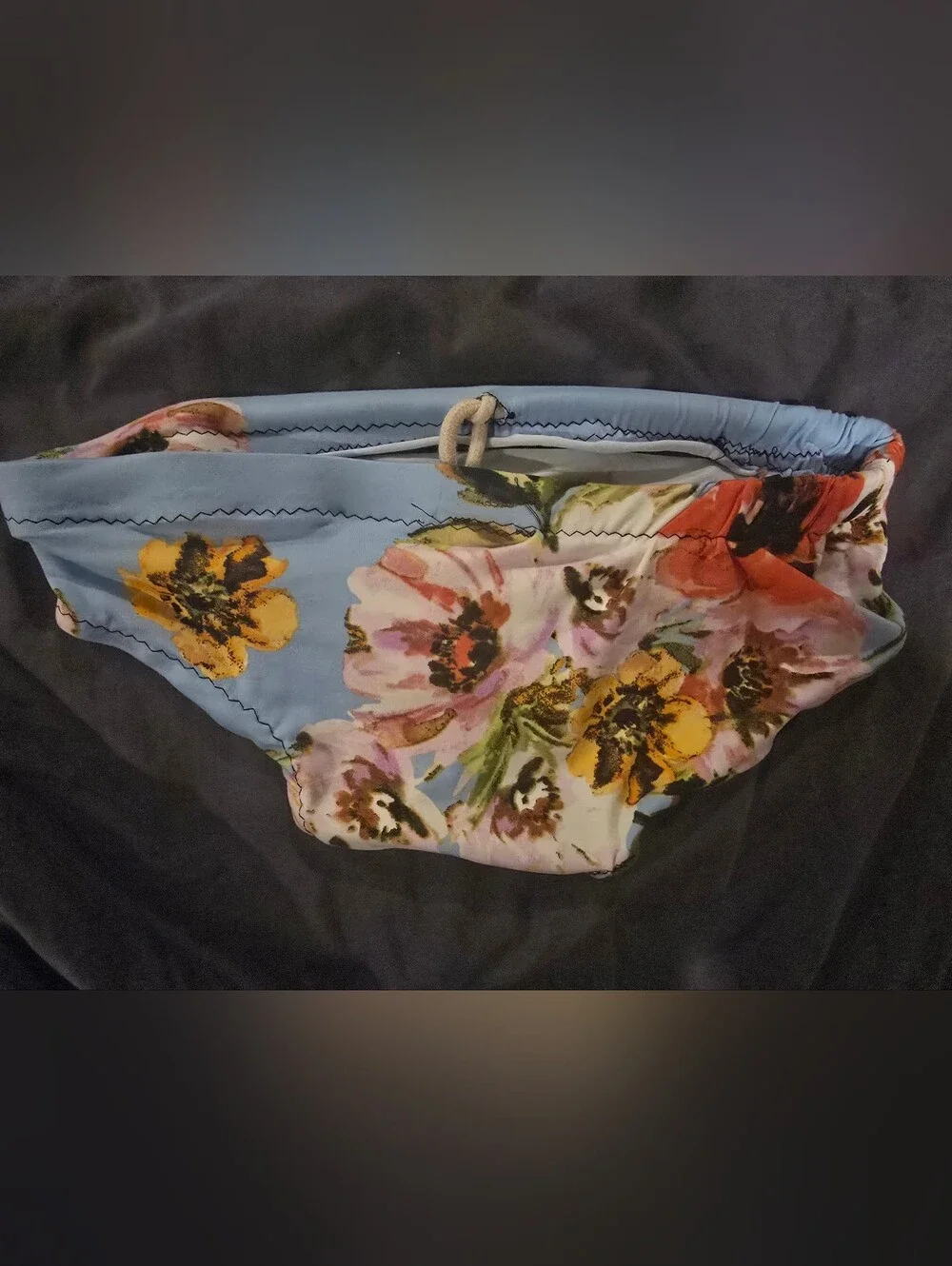 Handmade Men’s Floral Swim Brief Speedo Style Size 28 Custom Tropical Print